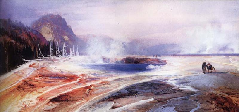unknow artist Big Springs in Yellowstone Park oil painting picture